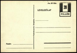 1945 Nyíregyháza Helyi Kiadás 20f Díjjegyes Levelezőlap - Otros & Sin Clasificación
