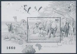 ** 1997 Földrészek állatai - Afrika Feketenyomat Blokk (18.000) - Sonstige & Ohne Zuordnung