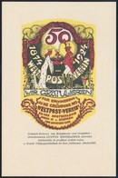 1924 UPU 50 éves Jubileuma Hesshaimer Lajos Festő és Grafikusművész Luxus Minőségű Grafikai Lapja R! - Otros & Sin Clasificación