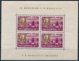 * 1947 Roosevelt Légiposta 10f Kisív - Sonstige & Ohne Zuordnung