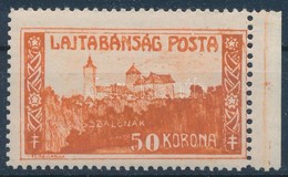 ** 1921 Nyugat-Magyarország VII. 50K Narancssárga, ívszéli Bodor Vizsgálójellel - Sonstige & Ohne Zuordnung