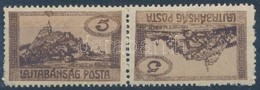** 1921 Nyugat-Magyarország VII. 5K Fordított Pár Bodor Vizsgálójellel - Otros & Sin Clasificación