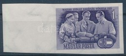 ** 1950 Magyar-szovjet Barátság ívszéli Vágott 1Ft - Sonstige & Ohne Zuordnung