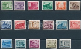 ** * 1951/1953 Épületek (I.) Vágott Sor (8f Falcos / 8 F Hinged) (80.000) - Sonstige & Ohne Zuordnung