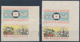 ** O 1959 FIP II. Postatiszta és Pecsételt ívszéli Vágott Bélyeg (7.000) - Sonstige & Ohne Zuordnung