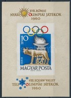 ** 1960 Olimpia (I.) - Róma Téli Olimpia (I.) - Squaw Valley Vágott Blokk (10.000) - Sonstige & Ohne Zuordnung