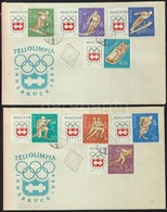 1963 Téli Olimpia (II.)- Innsbruck Vágott Sor 2db FDC-n (3.500) - Sonstige & Ohne Zuordnung