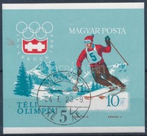 O 1964 Téli Olimpia (II.) - Innsbruck Vágott Blokk (6.000) - Otros & Sin Clasificación