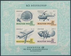 ** 1967 Bélyegnap (40.) - Aerofila (II.) Vágott Blokk (5.000) - Sonstige & Ohne Zuordnung