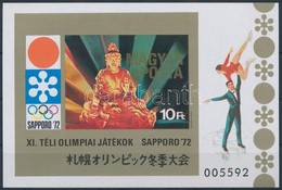 ** 1971 Téli Olimpia (IV.) - Sapporo Vágott Blokk (3.500) - Sonstige & Ohne Zuordnung