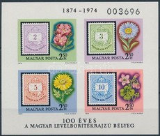 ** 1974 100 éves A Levélborítékrajzú Bélyeg Vágott Blokk (4.000) - Otros & Sin Clasificación