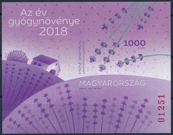 ** 2018 Az év Gyógynövénye Vágott Blokk - Sonstige & Ohne Zuordnung