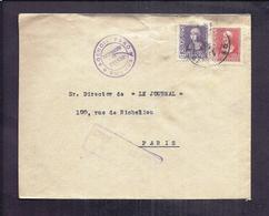 ENVELOPPE GUERRE ESPAGNE 1938 Cachet De Censure Agencia Faro Informacion De Prensa BURGOS - Nationalists Censor Marks