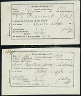 4 Db Tértivevény / Aufgabs Recepisse GOELNITZ, Illetve Gölnitz Feladással 1863-tól, Valamint 2 Db 1862-ből, Feladást Nem - Sonstige & Ohne Zuordnung