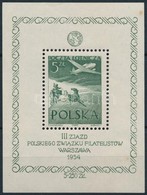 ** Lengyelország 1954 Mi Bl. 13  II. O. (Mi EUR 50.-) (rozsda / Stain) - Sonstige & Ohne Zuordnung