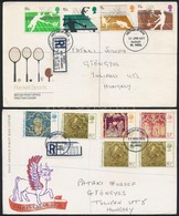 Nagy-Britannia 12 Db FDC Az 1970-es és 1980-as évekből + 2 Db Egyéb Küldemény - Otros & Sin Clasificación