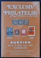 Exclusiv-Philatelie Kranich & De Haye Filatéliai árverési Katalógus, 2000 Viseltes állapotban, Hullámos Lapokkal - Autres & Non Classés