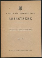 1948 A Posta Bélyegirodájának árjegyzéke - Altri & Non Classificati