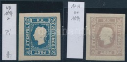 ** * 1894 2 Db Hírlapbélyeg Újnyomat / 2 Newspaper Stamps Reprint. Identification: Strakosch - Otros & Sin Clasificación