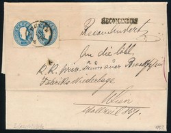 1862 2 X 15kr 2. Súlyfokozatú Ajánlott Levélen, A Hátoldali Bélyeg Hiányzik / On Registered Cover 2nd Weight Class (stam - Otros & Sin Clasificación