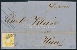 1863 2kr Alul Tömb Fog, Nyomtatványon / Perforation Error, On Printed Matter 'OFEN' - Wien - Altri & Non Classificati