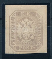 * 1863 Hírlapbélyeg Barnáslila újnyomata. Certificate: Strakosch - Sonstige & Ohne Zuordnung