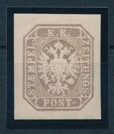* 1863 Hírlapbélyeg 1886-os Lilásbarna újnyomata. Certificate: Strakosch - Autres & Non Classés