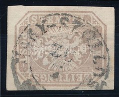 O 1863 Hírlapbélyeg Szürkésibolya, Szép Nyomat / Newspaper Stamp Grayish Purple, Nice Print 'NAGY-SZÖLLŐS' Certificate:  - Sonstige & Ohne Zuordnung