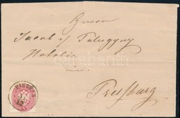 ~1864 5kr Levélen / On Cover 'PISTYÁN' - Pressburg - Otros & Sin Clasificación