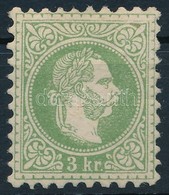 * 1867 3kr Sárgás Zöld / Yellowish Green. Certificate: Steiner - Sonstige & Ohne Zuordnung