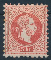 1867 5kr Kármin, újragumizott / Carmine, Regummed. Certificate: Steiner - Sonstige & Ohne Zuordnung
