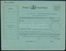 ~1870 Használatlan Postautalvány Díjjegy Nélkül - Sonstige & Ohne Zuordnung