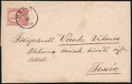 1871 Réznyomat 5kr Levélen Teljes Tartalommal 'PÁPA' - Teszér - Sonstige & Ohne Zuordnung