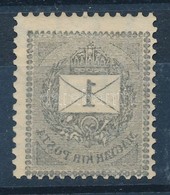 ** 1898 Feketeszámú 1kr Gépszínátnyomattal és Elfogazva - Sonstige & Ohne Zuordnung