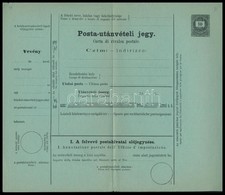 ~1874 10kr Díjjegyes Posta Utánvételi Jegy Magyar-olasz Nyelve, Használatlan (hajtott / Folded) - Autres & Non Classés