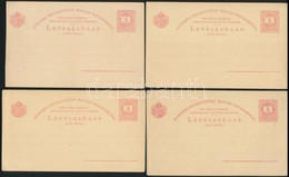 1880 8 Db UPU Levelezőlap Kisebb-nagyobb Hibákkal, IV. Vízjellel (8.000) - Sonstige & Ohne Zuordnung