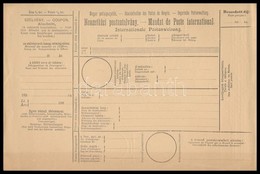 ~1880 Használatlan Nemzetközi Postautalvány Magyar-francia Nyelvű - Sonstige & Ohne Zuordnung