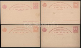 1882-1885 8 Db UPU Levelezőlap Kisebb-nagyobb Hibákkal, Vízjel Nélkül - Autres & Non Classés