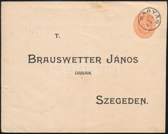 1898 5kr Díjjegyes Boríték / PS-cover ,,NAGYÁG' - ,,SZEGED' - Otros & Sin Clasificación