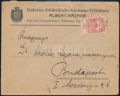 1914 Levél Árvíz 10f Bélyeggel 'FÉLTORONY' - Sonstige & Ohne Zuordnung