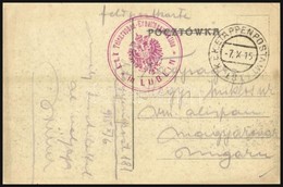 1915 Tábori Posta Képeslap / Field Postcard 'K.u.k. Telegraphen - Erhaltungssektion In Lublin' + 'EP 181' - Otros & Sin Clasificación