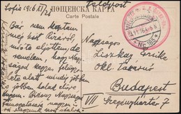 1916 Tábori Posta Képeslap Bulgáriából Budapestre Az Ottani Osztrák-magyar Távíró állomásról 'HUGHESSTATION DER K.u.K ÖS - Autres & Non Classés