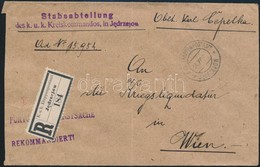 ~1916 Tábori Posta Levél / Field Post Cover 'Stabsabteilung Des K.u.k. Kreiskommandos In Jedrzejow' + 'EP JEDRZEJOW A' - Autres & Non Classés