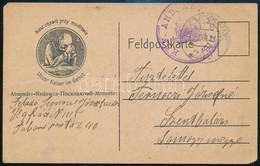 1916 Grafikus Tábori Posta Levelezőlap / Field Postcard ,,KGF. ARB. ABT. No. 1115' - Otros & Sin Clasificación