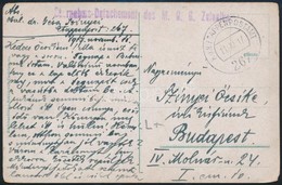 1917 Tábori Posta Képeslap / Field Postcard 'Übernahms - Detachement Des M.G.G. Zelenika' + 'EP 267' - Otros & Sin Clasificación