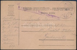 1918 Tábori Posta Levelezőlap 'M.kir. Budapesti  I. Honvéd Gyalogezred' + 'TP 417 B' - Otros & Sin Clasificación