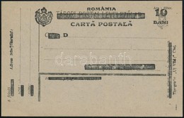 1919 Felülnyomott Levelezőlap Bodor Vizsgálójellel, Használatlan (4.000) - Otros & Sin Clasificación