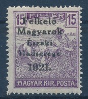 ** Nyugat-Magyarország V. 1921 Arató 15f Bodor Vizsgálójellel (25.000) - Altri & Non Classificati