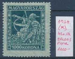 (*) 1924 Jótékonyság 1000K Zöld Papíron - Otros & Sin Clasificación