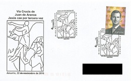 SPAIN. POSTMARK VIA CRUCIS JUAN DE ARANOA "JESUS FALLS FOR THE THIRD TIME". AMURRIO. 2016 - Sonstige & Ohne Zuordnung